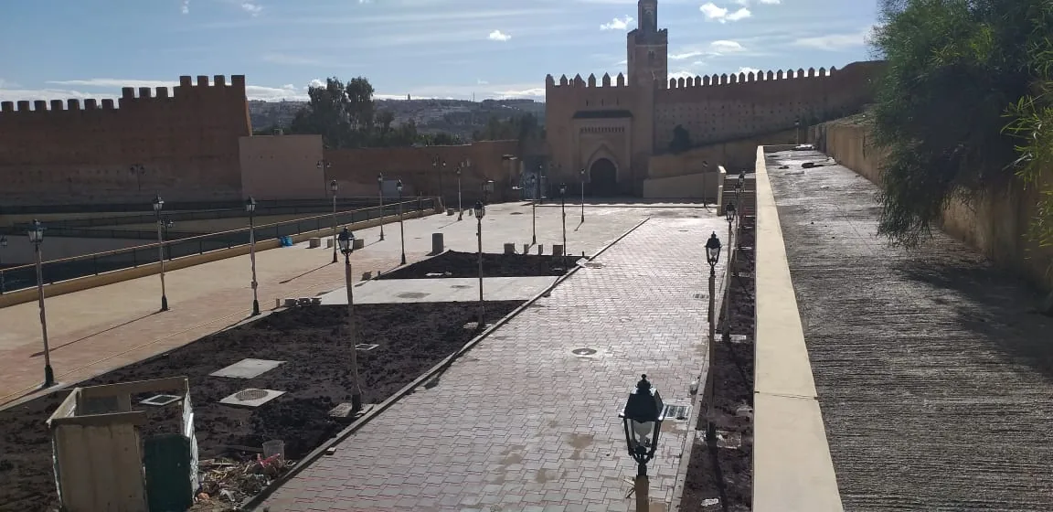 Achèvement du parking Bab Guissa — médina de Fès — vue 3